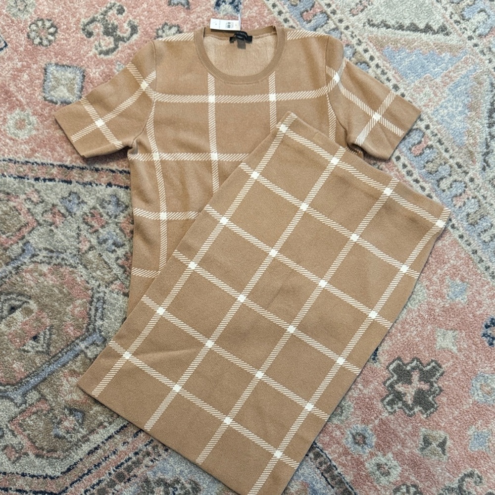 Ann Taylor Tan Knit Set